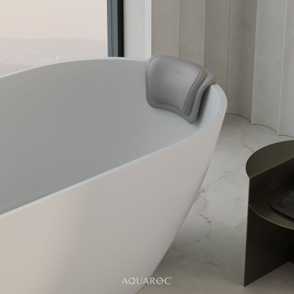 Cocoon Waterproof Bath Pillow Grey
